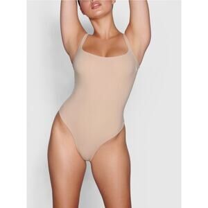 SKIMS fits everybody square neck bodysuit tan size XS